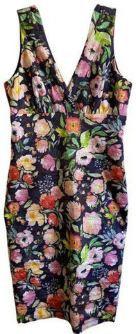 Nicole Miller multicolor new floral mini stretch msrp small short casual dress