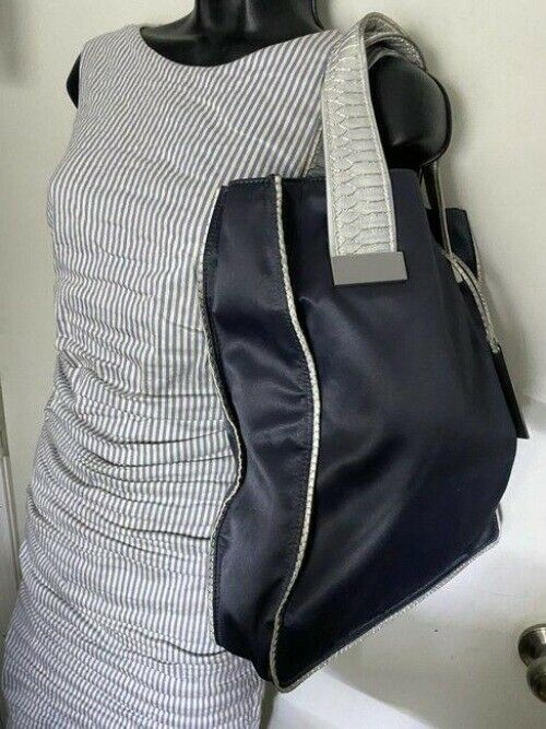 Devi Kroell Shoulder Bag Black Nylon Fabric Tote