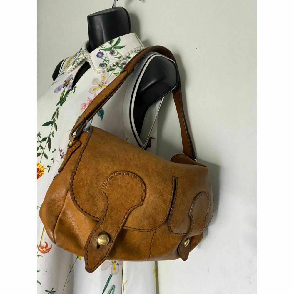 TOD’S Vintage Brown Leather Shoulder Bag