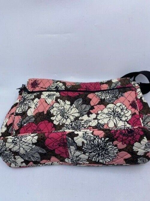 vera bradley messenger redpink fabric cross body bag