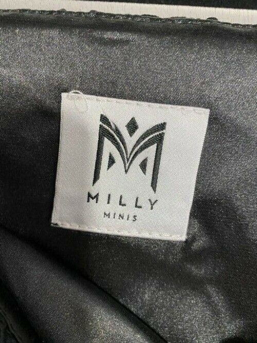 milly minis black new short casual dress