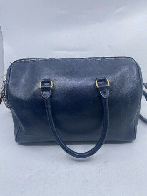 Saint Laurent Boston Black Leather Cross Body Bag