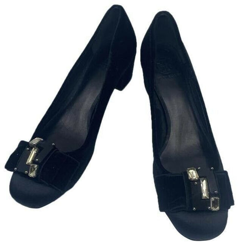 tory burch black pumps size us
