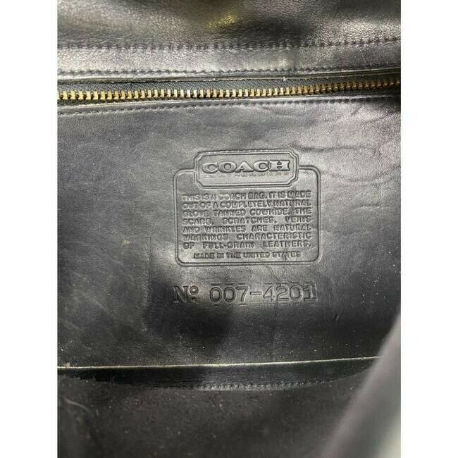 COACH Vintage Black Leather Crossbody Bag