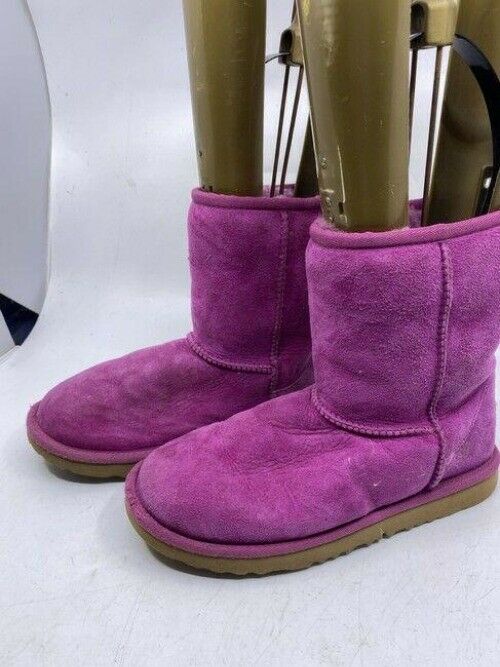 Ugg Australia Pink Suede Bootsbooties Size Us