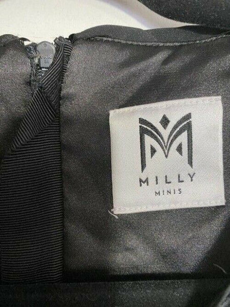 milly minis blacksilver new girls sequined short casual dress