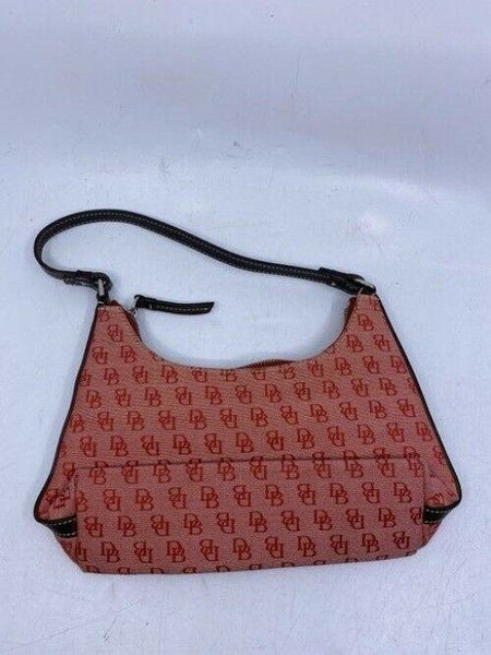 Dooney and Bourke mini purse red fabric hobo bag