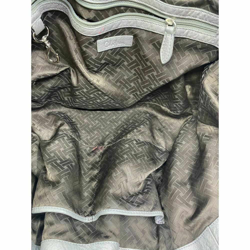 COLE HAAN Gray Large Leather Tote/ Shoulder Bag Msrp 350