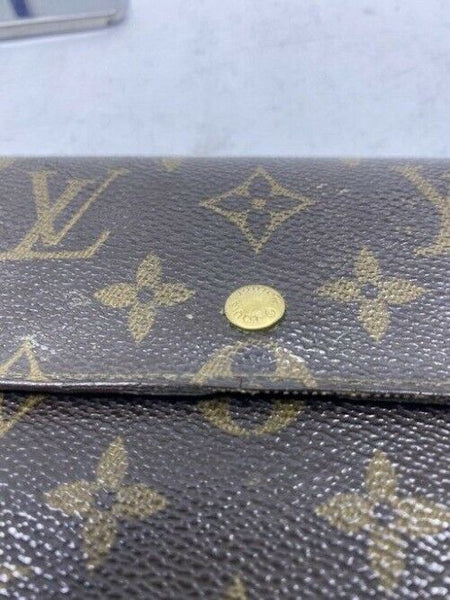 Louis Vuitton Brown Sarah De Large Canvas Travel M10988 Wallet