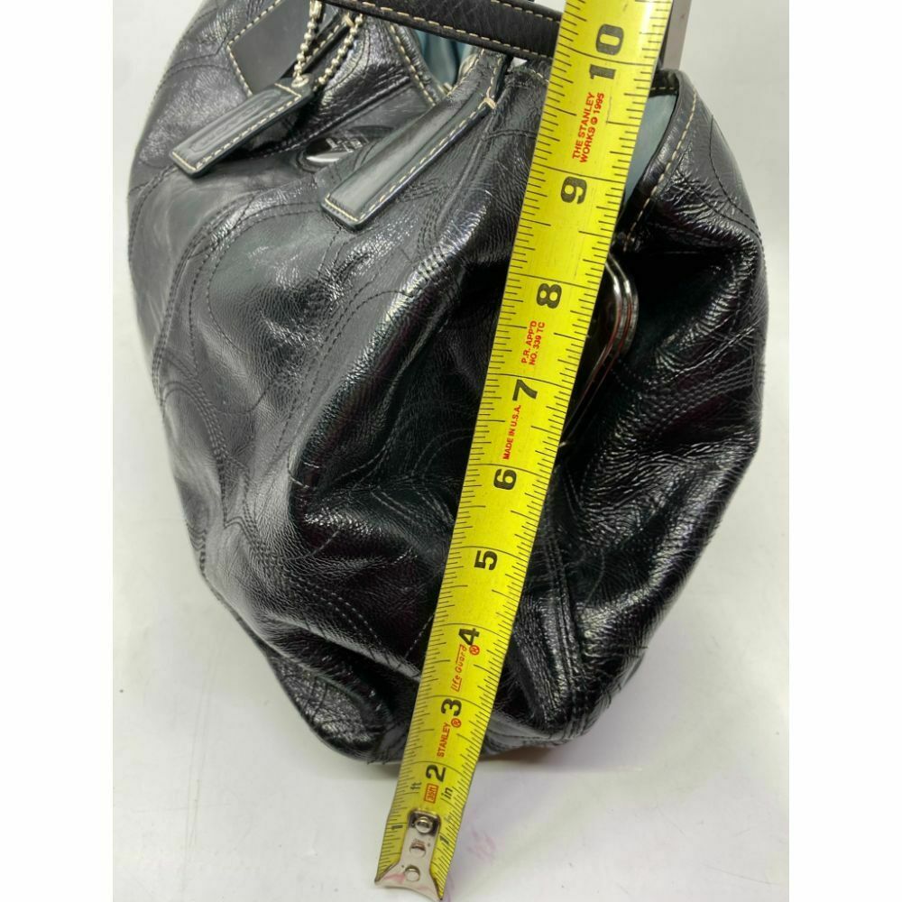 COACH Large Patent Leather Black Shoulder Bag