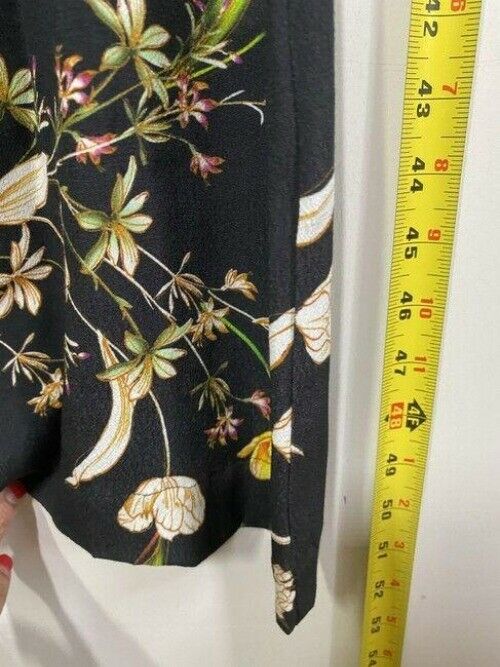 nicole miller black and multicolor new msrp long formal dress