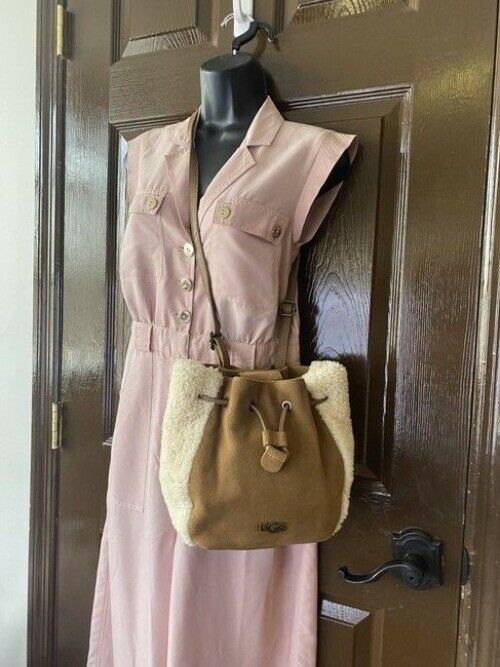 Ugg Australia Fey Mini Convertible Chestnut Brown Suede Backpack