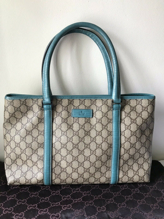 GUCCI All Over Logo Coated Canvas Shoppers Tote