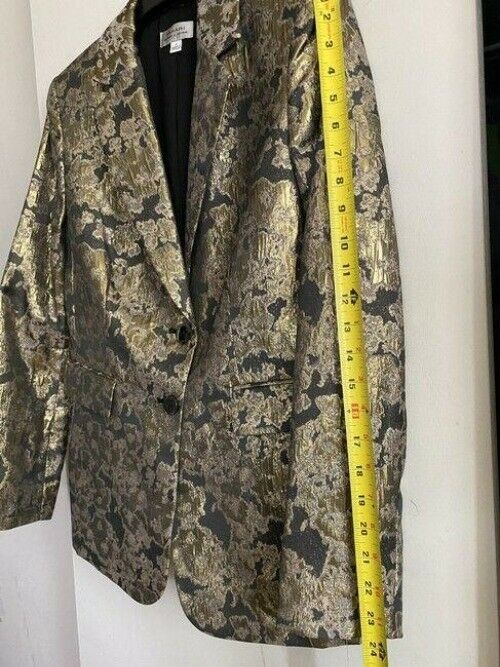 elie tahari goldblack gold jacket msrp blazer