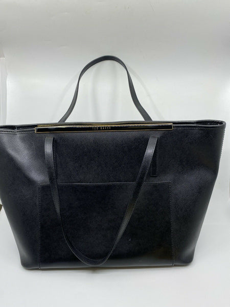 Ted Baker XL Black Saffiano Tote Bag
