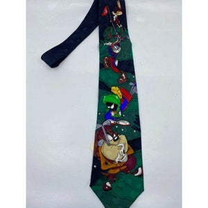 NWOT Looney Tunes Neck Tie Country Club Green Navy