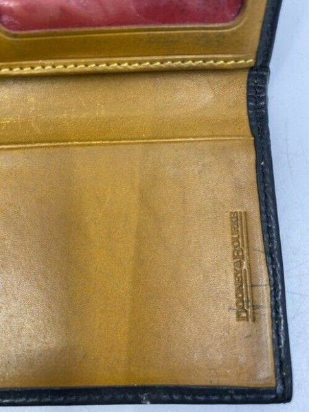 dooney and bourke and wallet black yellow cross body bag