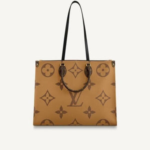 Onthego cloth tote Louis Vuitton Brown in Cloth - 25261770