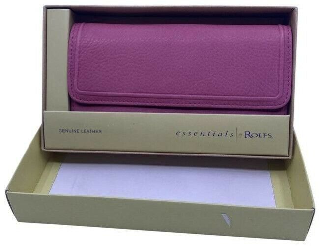 Rolfs Pink Nwb Soft Leather Card Checkbook Wallet