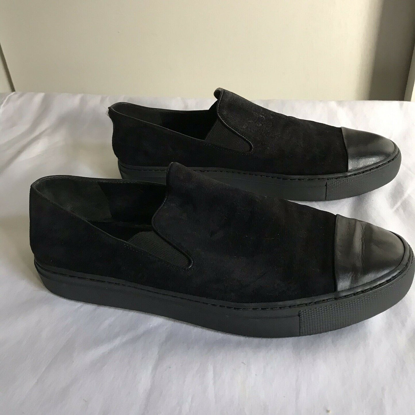 Vince Black Suede Loafers Size 9