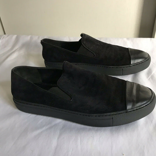 Vince Black Suede Loafers Size 9