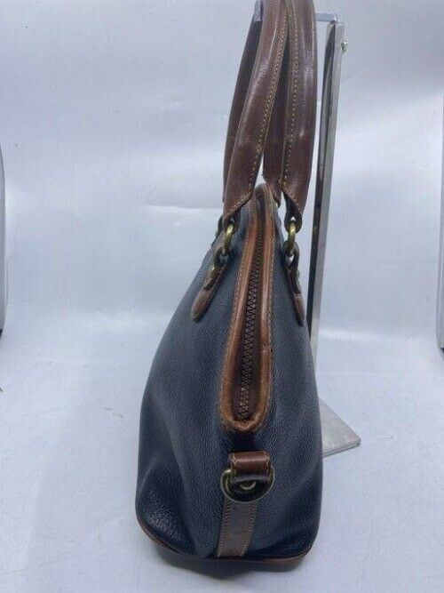 coach shoulder bag vintage handbag great find black brown leather tote