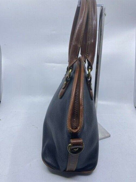 coach shoulder bag vintage handbag great find black brown leather tote