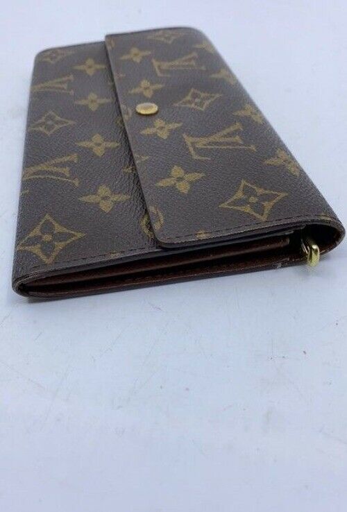 Louis Vuitton Brown Sarah Monogram Vintage Wallet