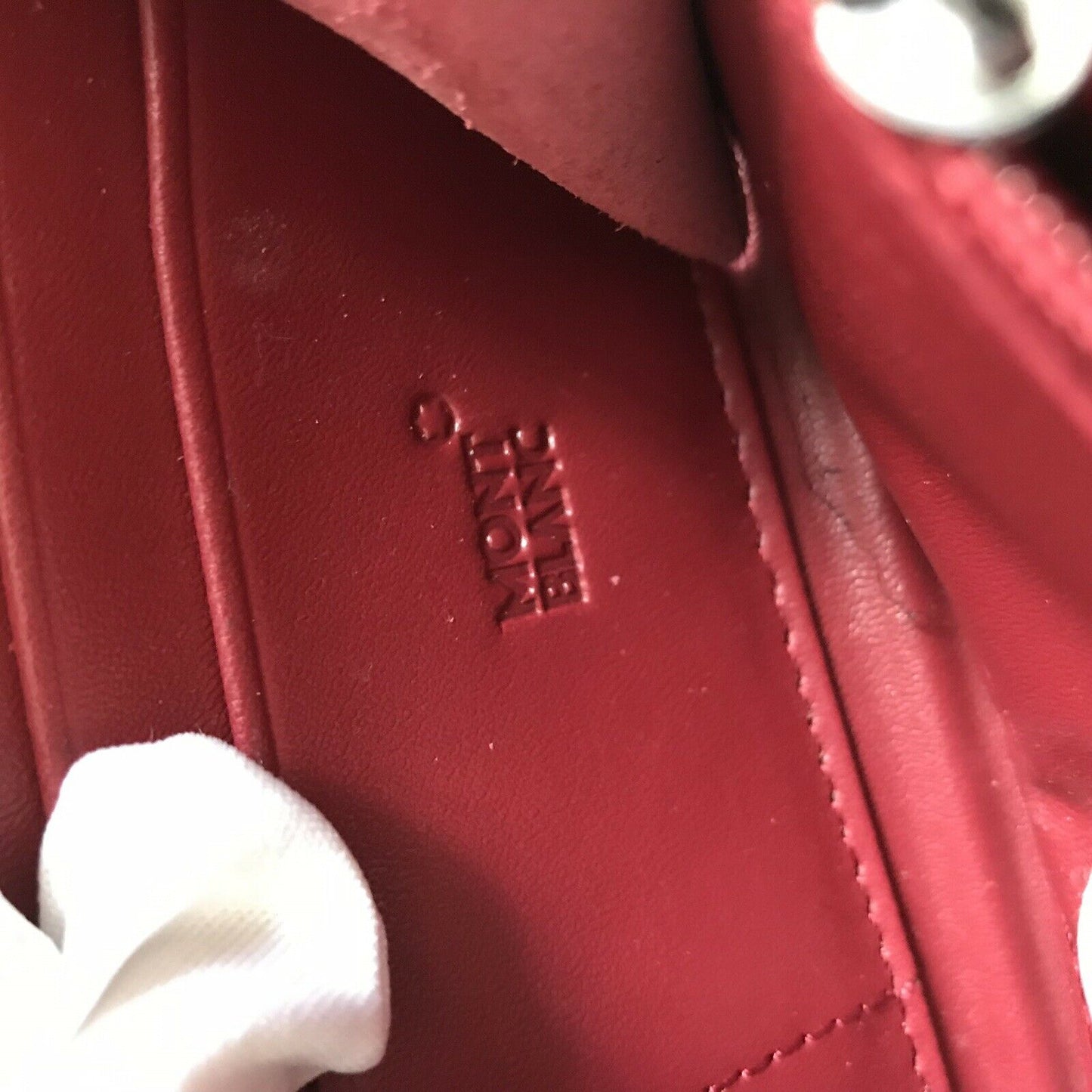 MONT BLANC Red leather Wallet
