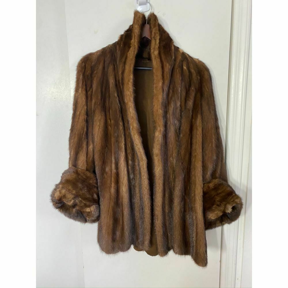 Vintage Brown Mink Fur Coat Small/ Medium Freshly Dry Cleaned