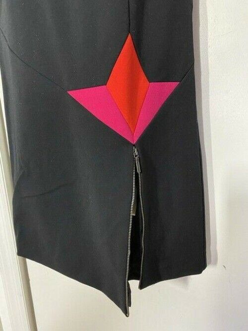 nicole miller black w new w slit msrp short casual dress