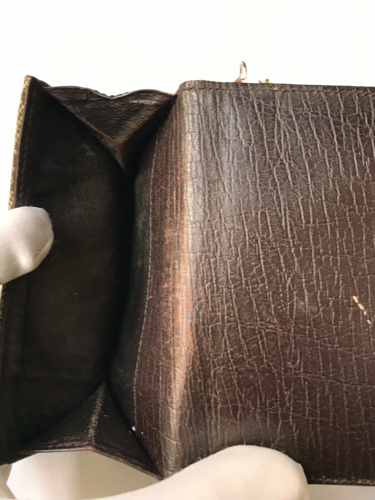 Gucci Beige Horsebit Vintage Web Gg Canvas Wallet
