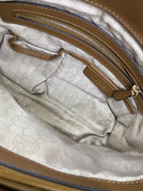 michael kors bag medium coral tan nylon tote