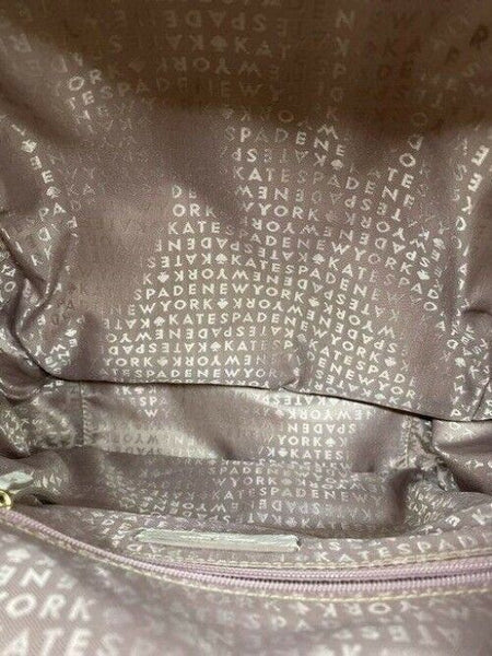 kate spade cream white leather backpack