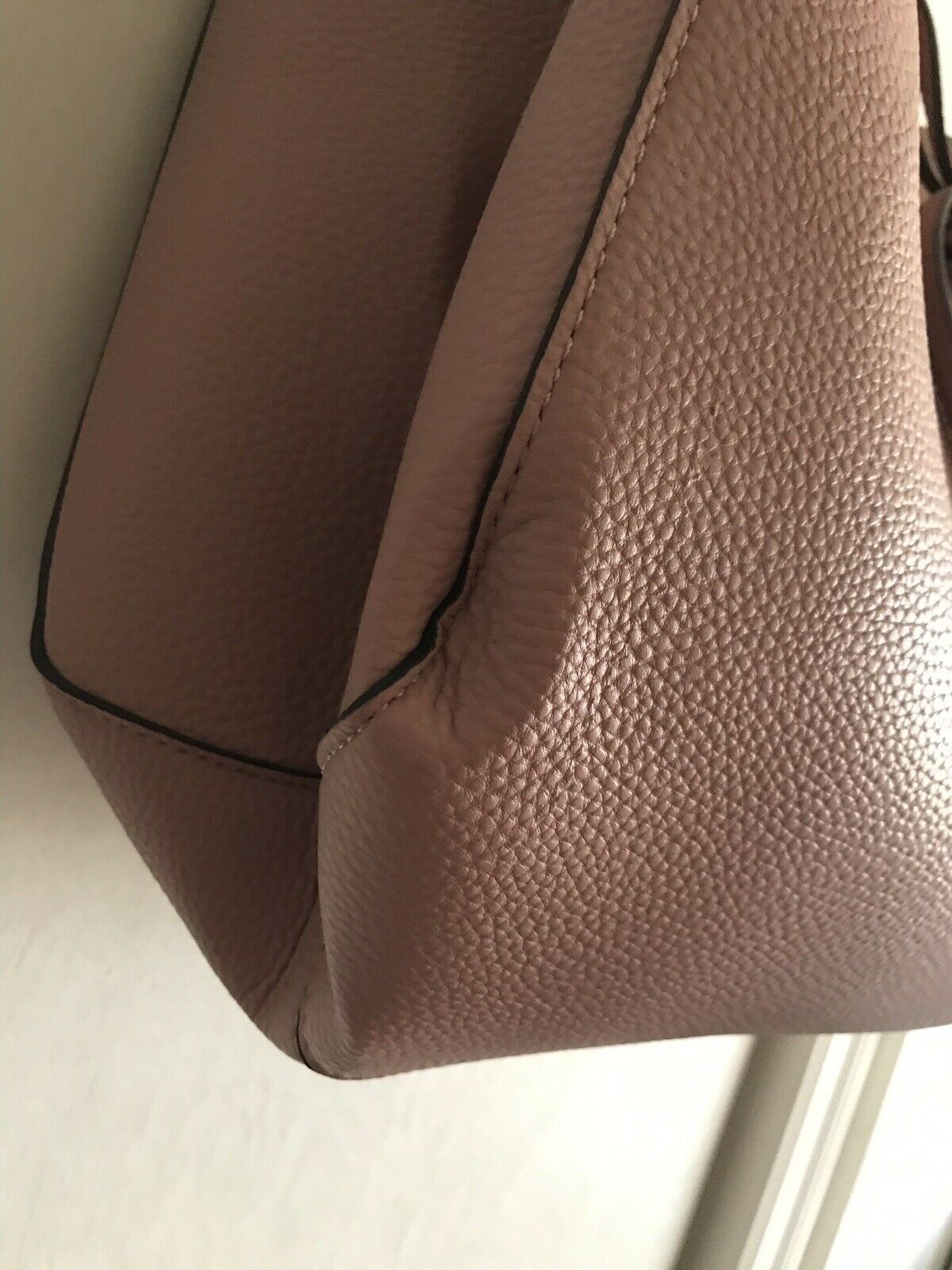 NANETTE LEPORE Large Leather Dusty Pink Handle Bag Tote