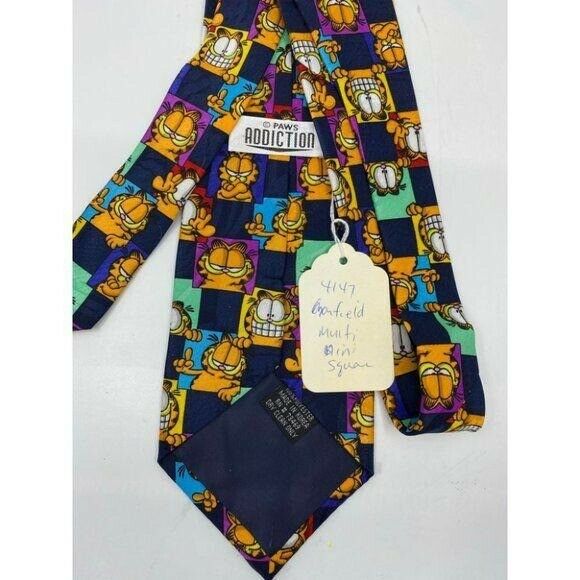 NWT Garfield Neck Tie Multi Mini Sguan Multicolor