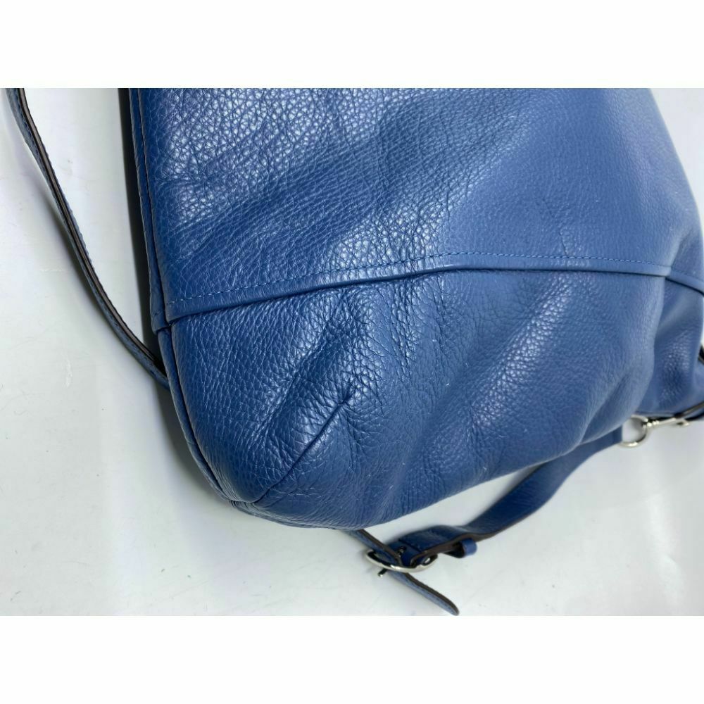 COACH XL Leather Blue Shoulder Bag Very Good Condition