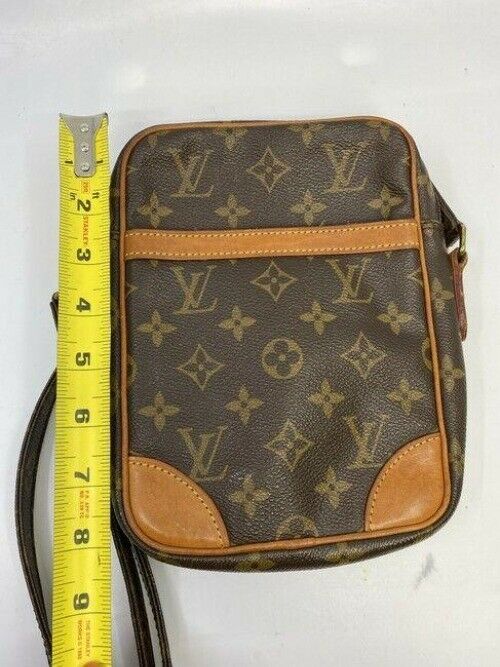 Louis Vuitton vintage tan monogram canvas cross body bag
