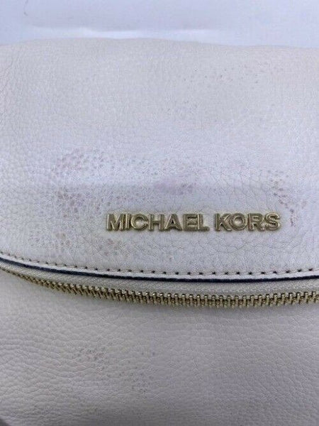 Michael Kors Tassel White Leather Cross Body Bag