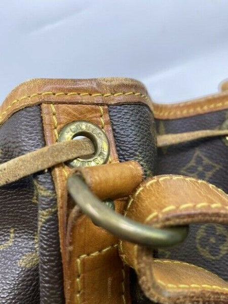 Louis Vuitton Pochette Twin Vintage Brown Monogram Canvas Shoulder Bag