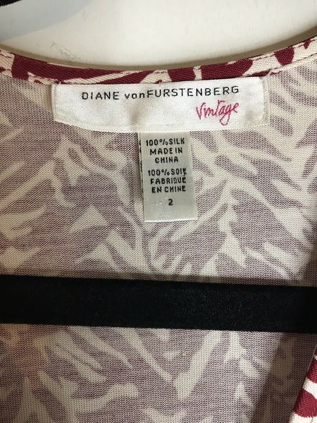 Diane Von Furstenberg Wrap Dress Vintage Collection Size 2