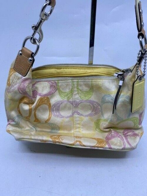 Coach Classic Multicolor Fabric Shoulder Bag