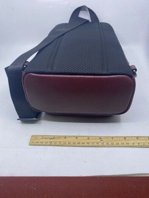 Michael Kors Cooper Ling Pack Merlot Pebbled Leather Backpack