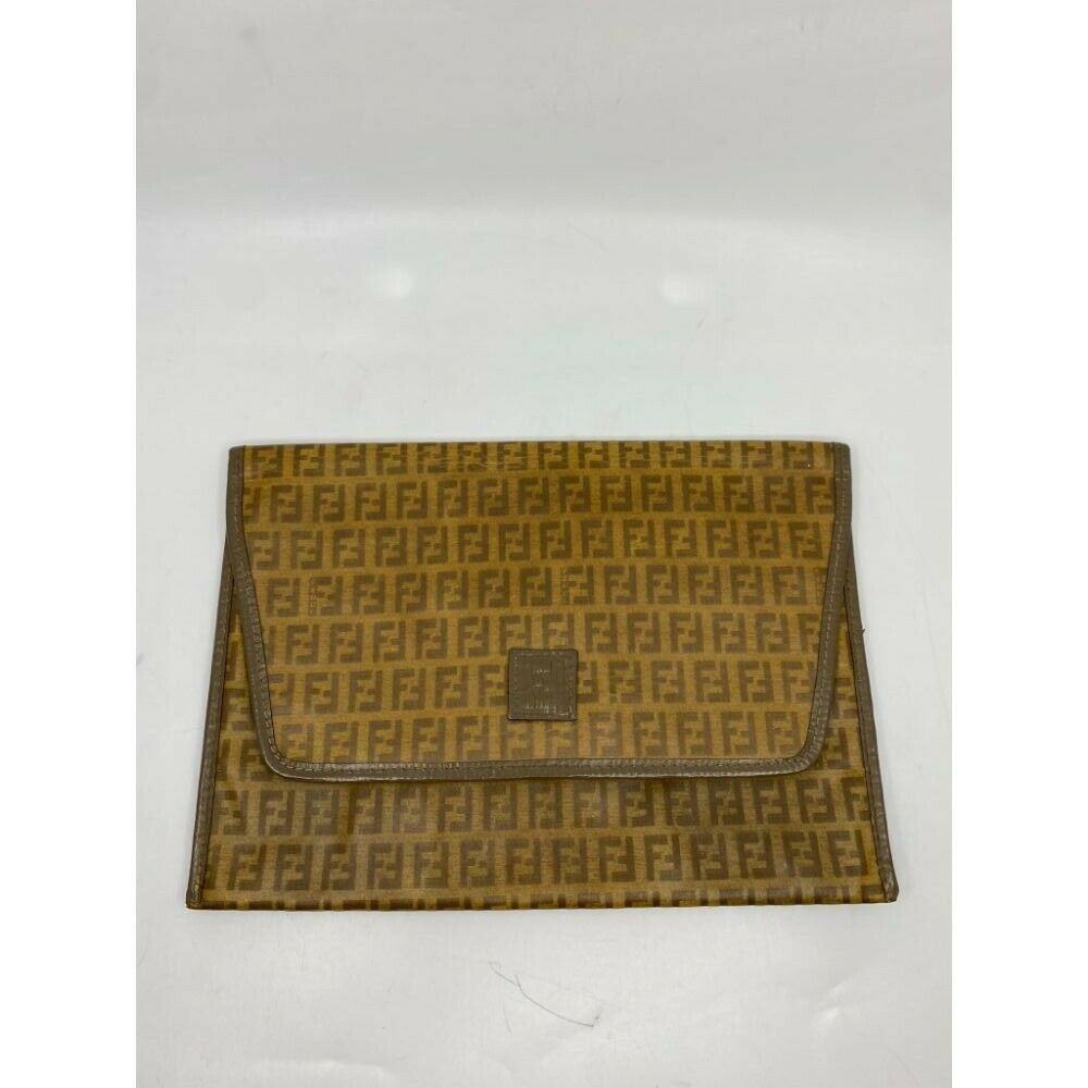 Vintage FENDI Brown Clutch
