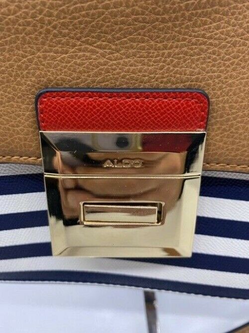 Aldo Cute Stripped Faux Leather Cross Body Bag