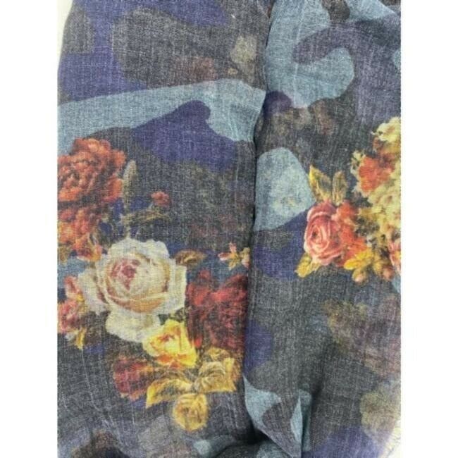 NWT! FRANCO FERRARI Floral Silk Scarf Bergorf Goodman Exclusive $350