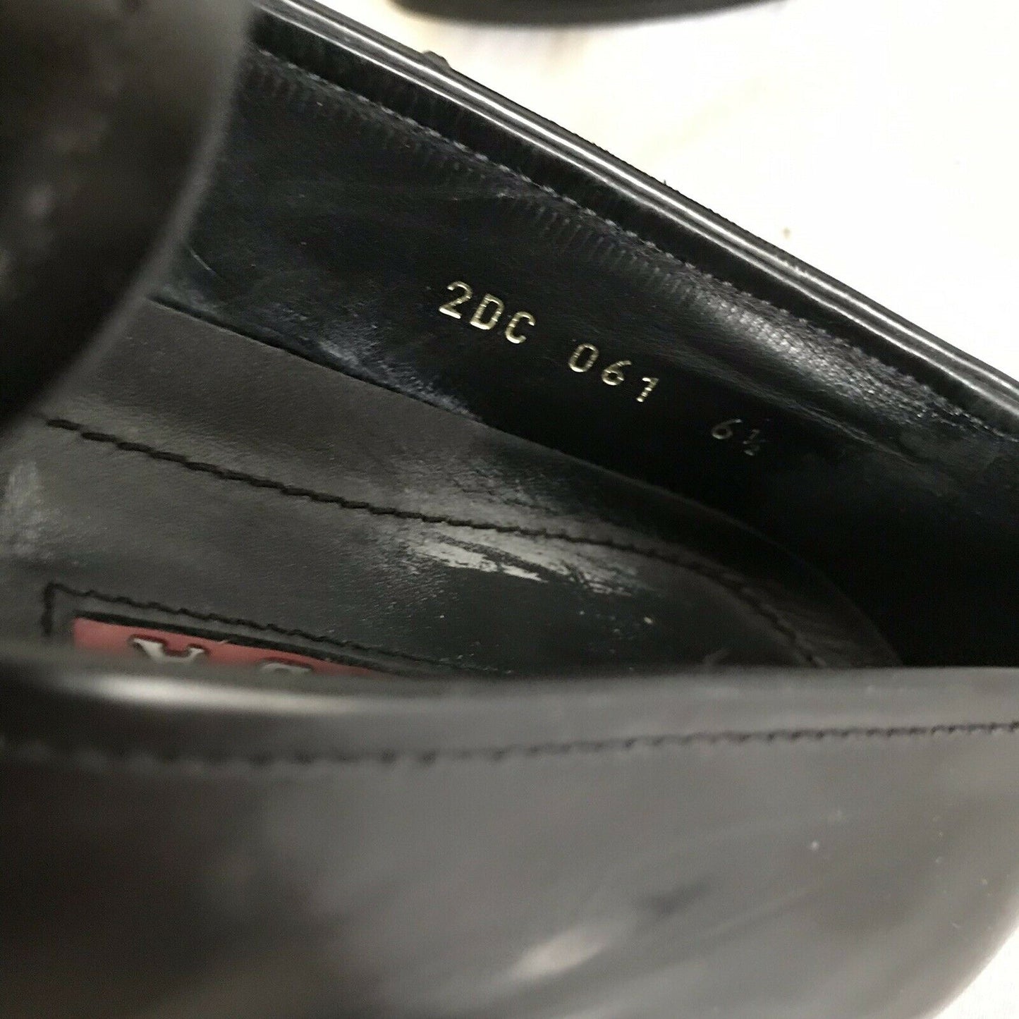 PRADA mens Leather Dress Shoes 6.5