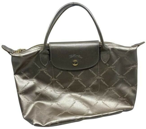 Longchamp Shinny Gold Nylong Tote