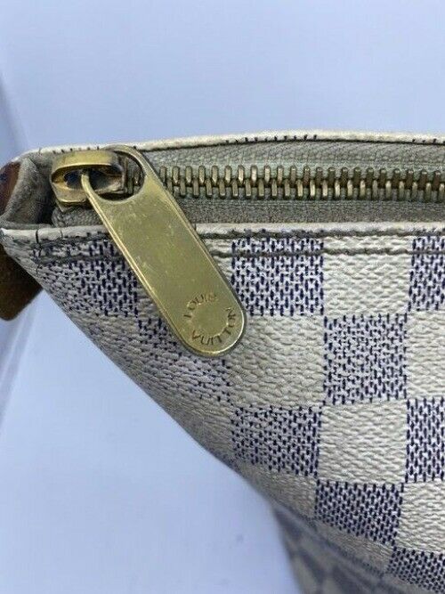 Louis Vuitton Saleya Vintage Crean Damier Azur Canvas Shoulder Bag