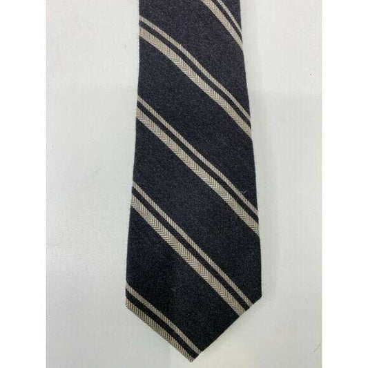 New! BONOBOS Gray White Striped Premium Neck Tie